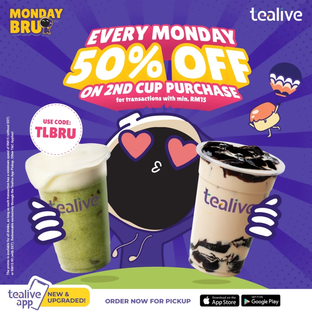 Tealive Monday Promo