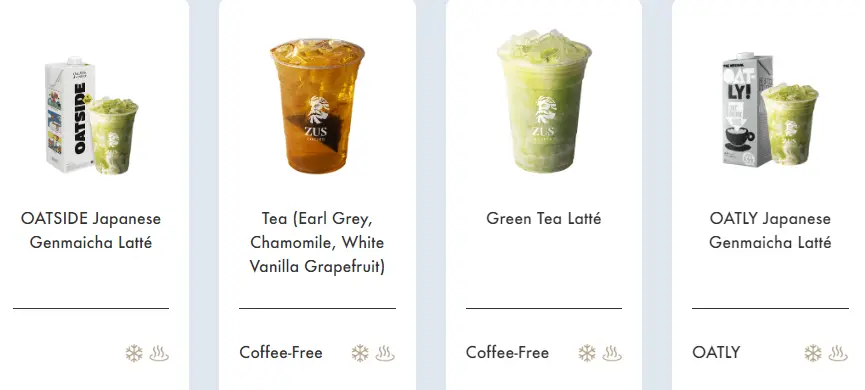 Menu Zus Coffee