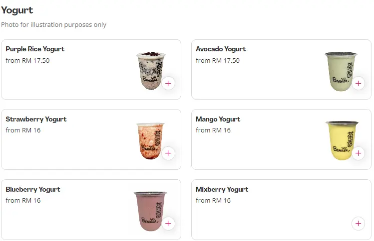 Beutea Yogurt Prices