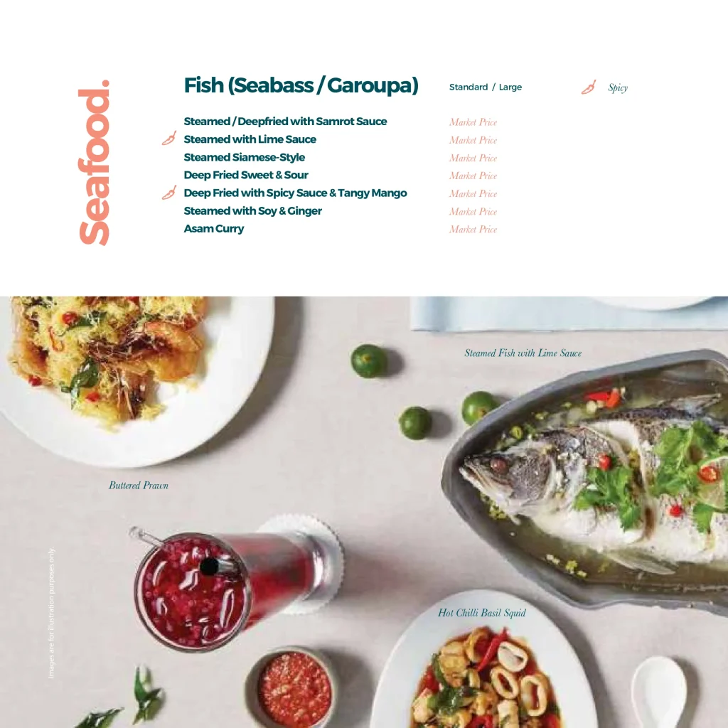 Serai Seafood Menu