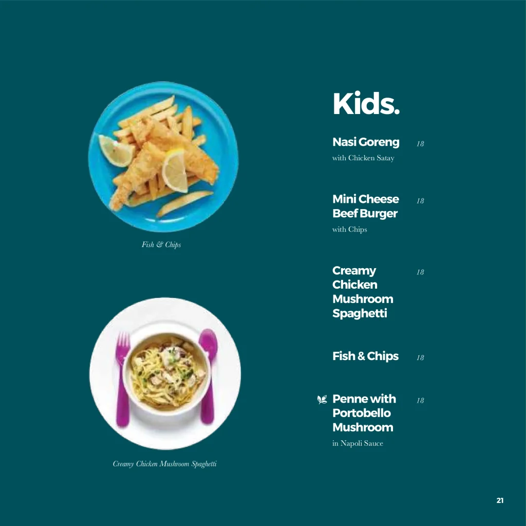 Serai Kids Menu