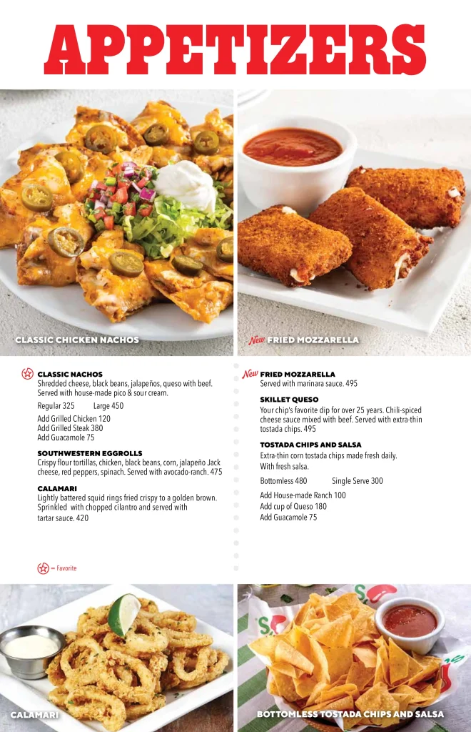 Chili's Menu