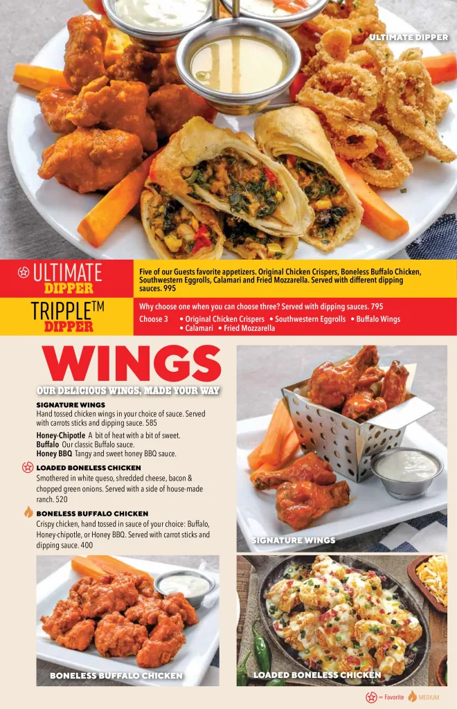 Chili's Menu Prices