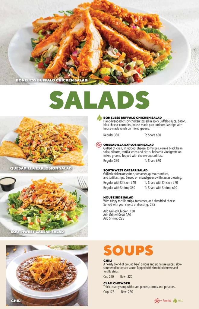 Chili's Menu Salads