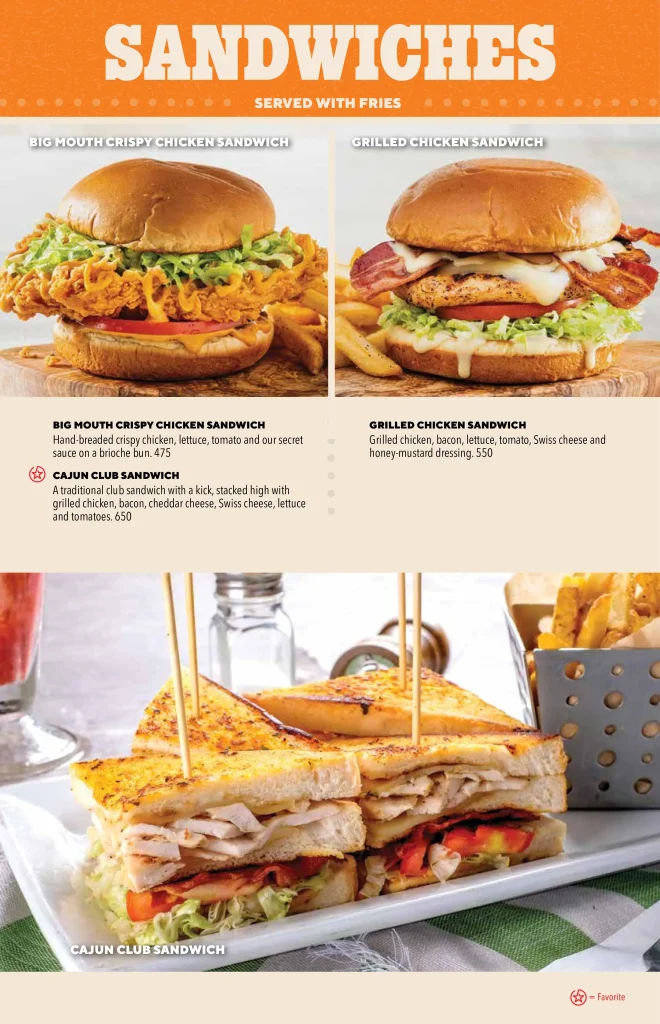 Menu Chili's Philippines