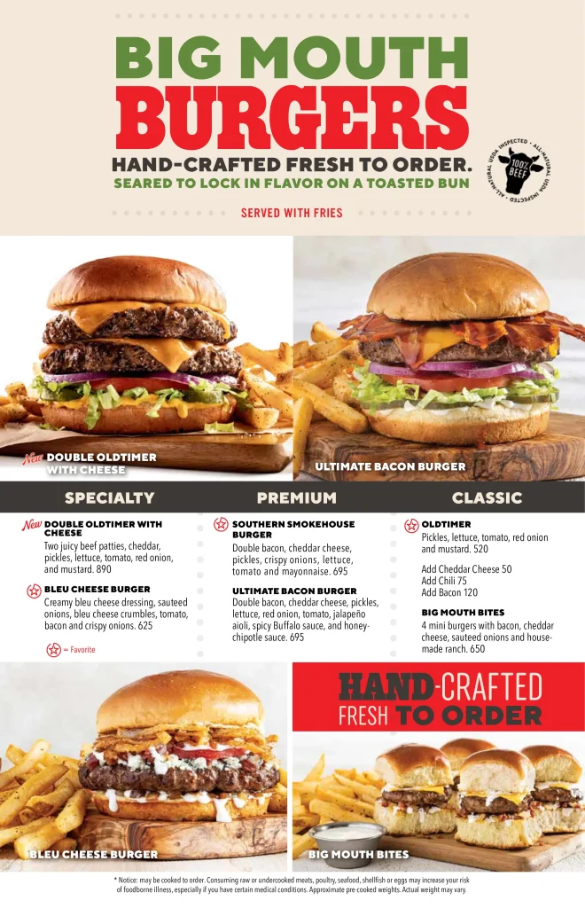 Chili's Burgers Prices