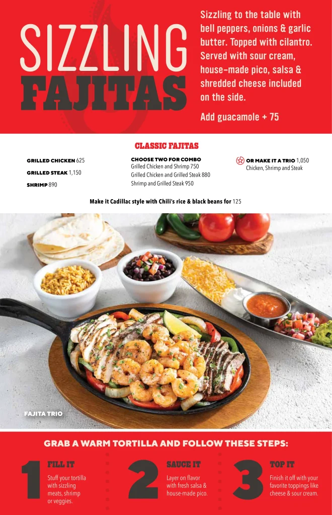 Chili's Menu Items