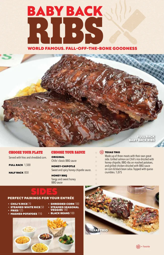 Chili's Ribs Prices