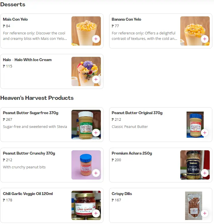 Taste of Joy Dessert & Other Products