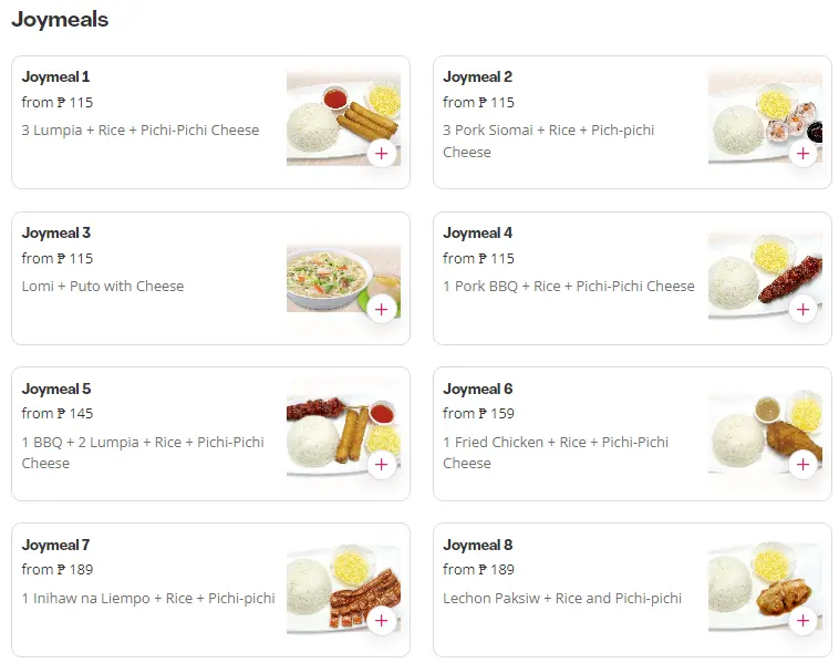 Taste of Joy Joymeals Prices
