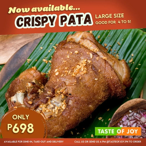 Taste of Joy Crispy Pata Promo